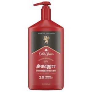 Old Spice Hand and Body Lotion for All Skin Types, 24/7 Lightweight Moisturization with Amazing Scent, Swagger Scent of Cedarwood, Instant Absorption, 16oz